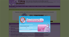 Desktop Screenshot of forumgagnant.com